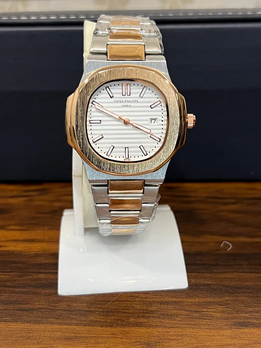 Patek Nautilus Two Tone.