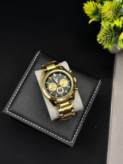 Gold chrono.