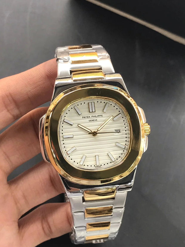 Patek Nautilus Two Tone.