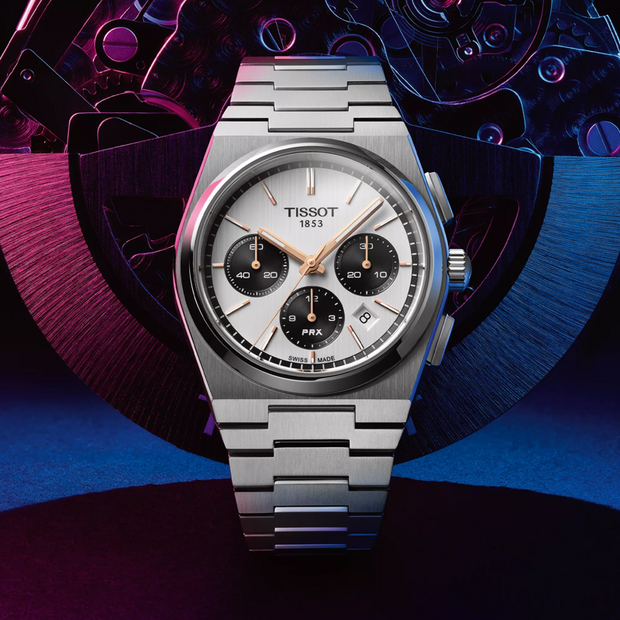 The Tissot PRX Chronograph..